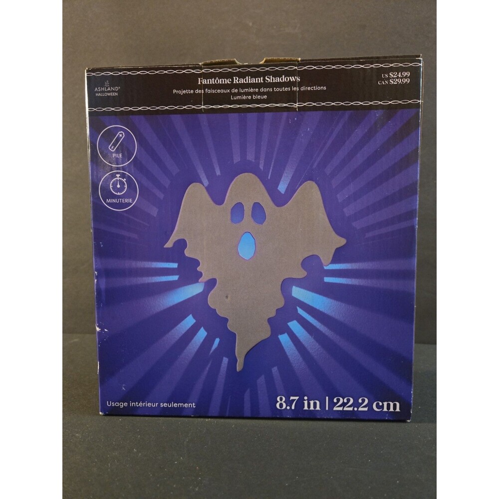 Ashland Halloween LED Blue Light Show Radiant Shadow Ghost Spooky Decor NEW